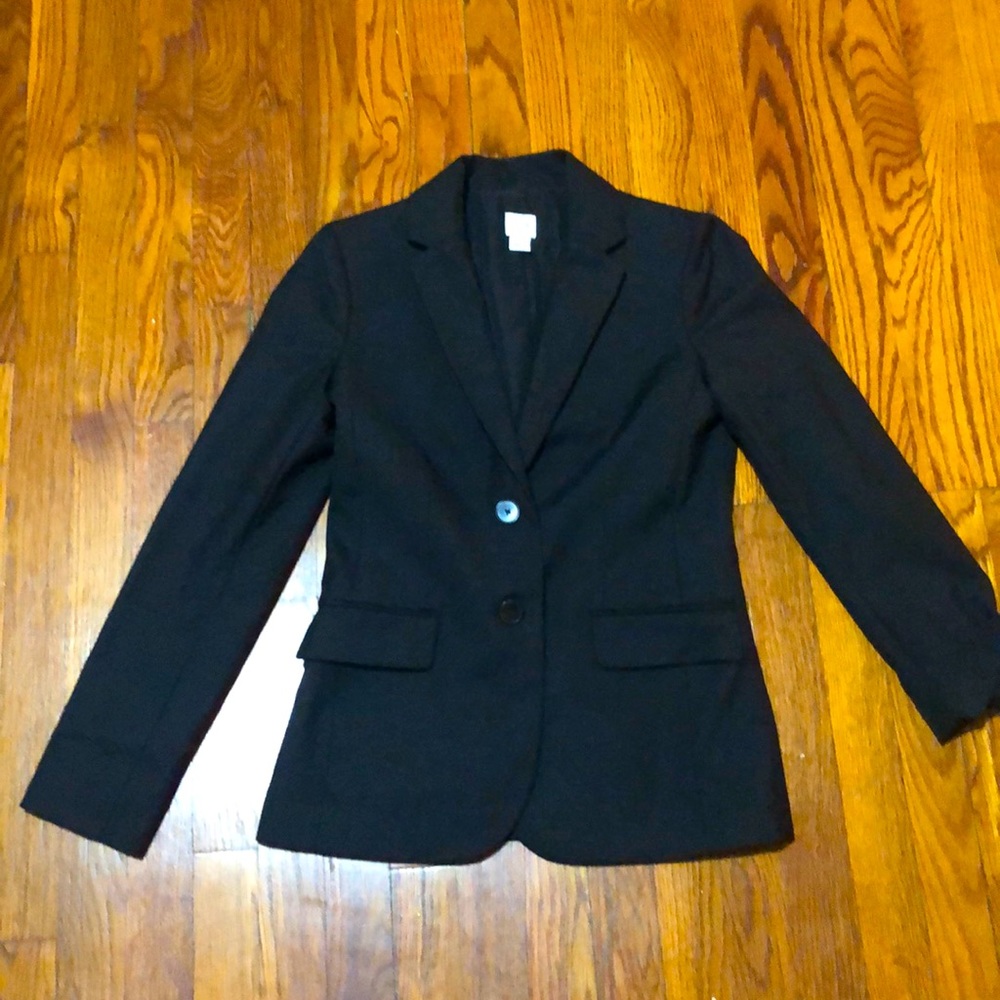 J. CREW Black Lightweight Wool Blazer Jacket Coat Career Work Business Event 4